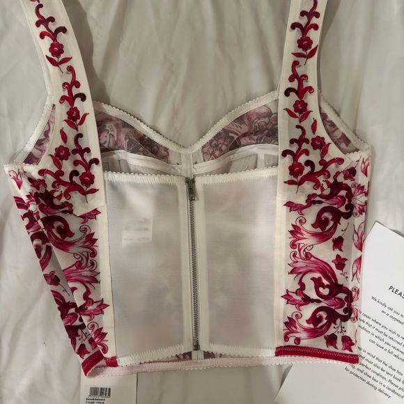 Dolce & Gabbana Mallorca Printed Crop Top size40 - Picture 8 of 9